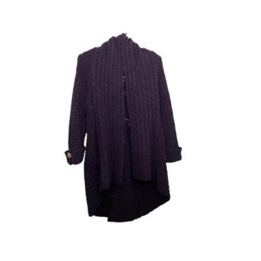 Bcbg Maxazria Purple Open Cardigan Size Petite Large